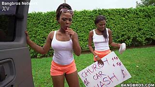 Big Tits Church Girls Easy Prey for Bang Bus Interracial Facial Cumshots