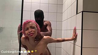 Michikomalandro slurps bbc before shower anal pounding closeup