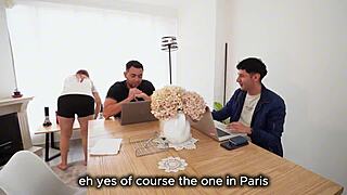 hey milf tell me how those college studs fuck you in hot threesome