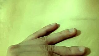 detailed deep navel exploration with her sexy natural tits and belly massage