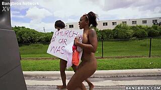 Big Tits Church Girls Easy Prey for Bang Bus Interracial Facial Cumshots