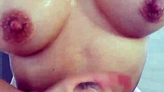 i woke my stepbro stroking his cock handjob till he cums on my huge latina tits