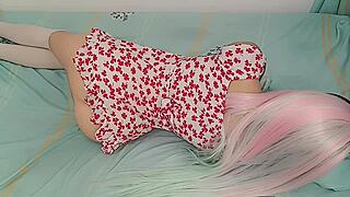 adorable petite stepdaughter sex doll lets me fuck cum inside her tight panties