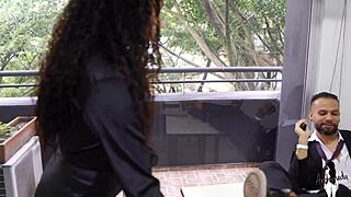 Teacher fucks rude student after class to pass him rough