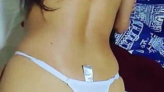 Young Latina bends over for papi, begs doggystyle pounding till boyfriend's friend cums on her cute face