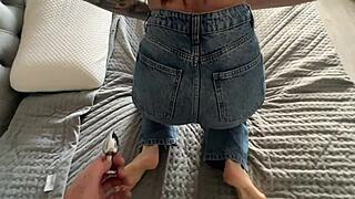 Whoa, stepdad found my buttplug 😲 now he wants anal play daddy! 🔥