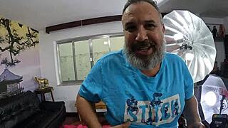 uhh rola safada behind cameras when vivi marques arrives dripping wet