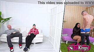 bbw vicky bren blind date turns into banging three huge cocks doggystyle cumshots tits pussy neighbors fakings