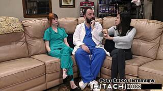 Freshman Ditria Rose Wriggles to Mandatory Hitachi Vibrator Orgasm Closeup