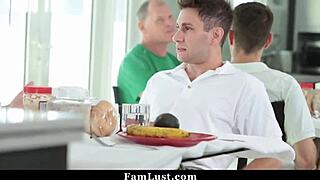 stepmom milf rides young stepson's huge cock till cumshot