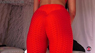 she massaged me with cum dripping from her yoga leggings pussy??