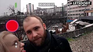 Horny Hostel Stepsis Angel Wicky Gobbles Two Monster Cocks in Shower