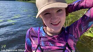 they drag me to secret island boat for deepthroat doggy creampie public fuck omg