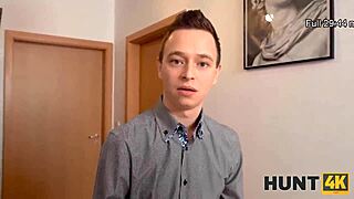 Man bangs buddy's ginger milf girlfriend doggystyle while he watches on holiday