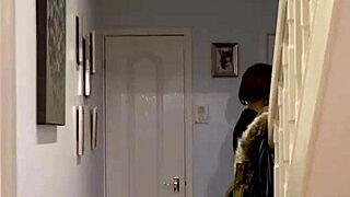 think this curvy milf can deepthroat two nerd cocks at once?