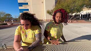 Can Siren Nudist and Somali Rose outrun Doctor Gibby the Clown's beach fuckdown?