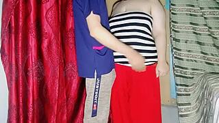 Muslim bbw sneaks anal doggy pounding from office guy for her meter hookup in hindi moans